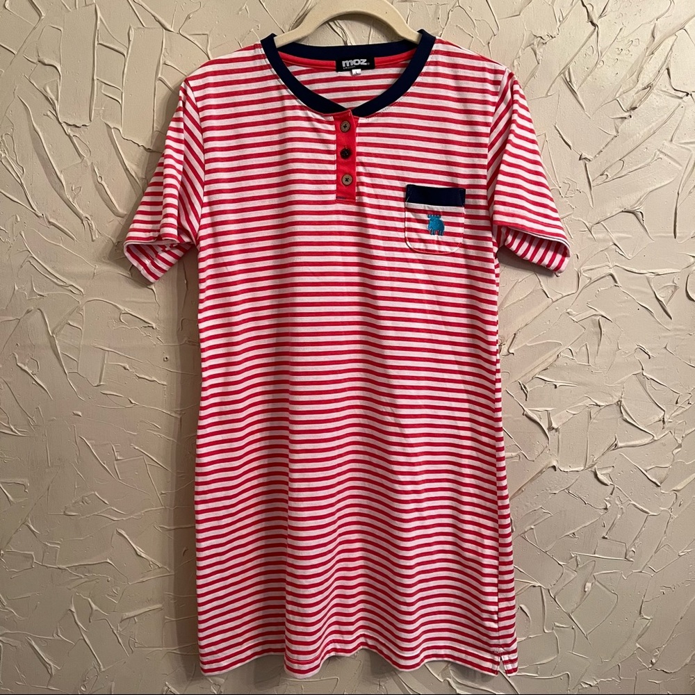 Moz Sweden Japan Striped Long Shirt Tunic